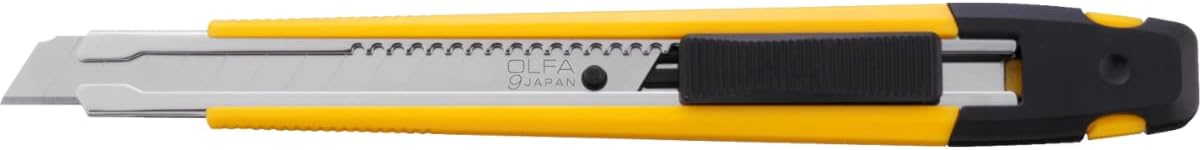 9mm Slide Lock Utility Knife (A-1) - Multi-Purpose Retractable Precision Knife w/ Snap-Off Blade, Replacement Blades: Any 9mm Blade
