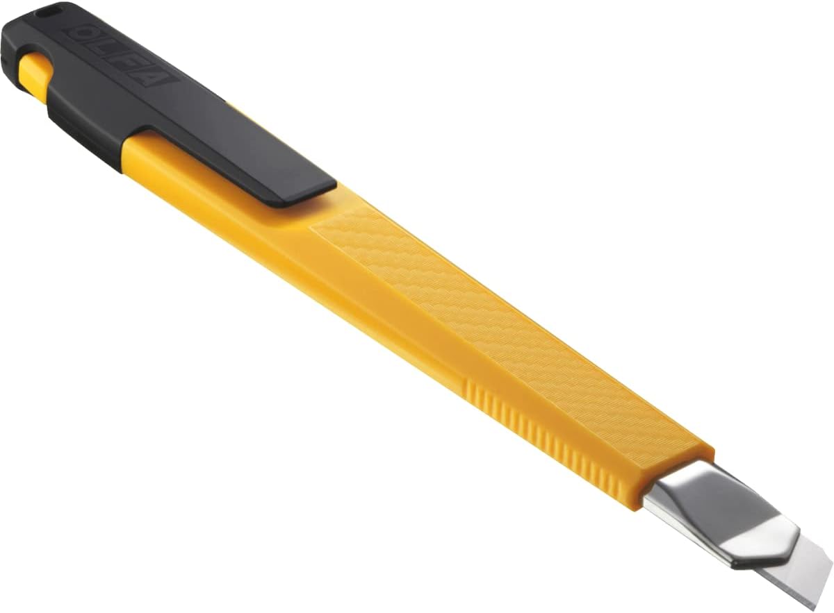 9mm Slide Lock Utility Knife (A-1) - Multi-Purpose Retractable Precision Knife w/ Snap-Off Blade, Replacement Blades: Any 9mm Blade
