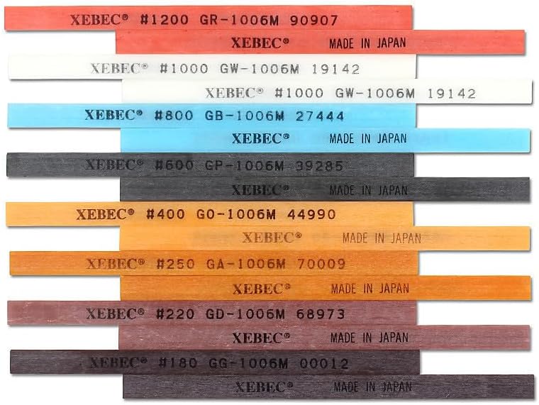 Ceramic Fibre Oilstone,100mm Polished Fiber Rod Grinding Whetstones (#400, 1006M(1 * 6 * 100mm))