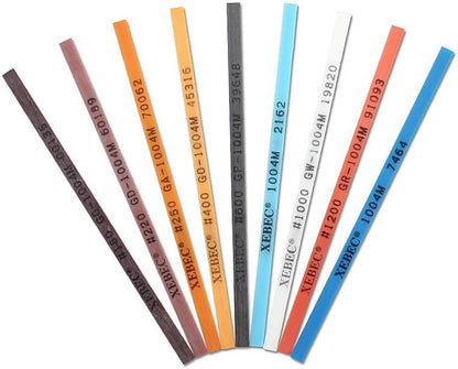 Ceramic Fibre Oilstone,100mm Polished Fiber Rod Grinding Whetstones (#400, 1006M(1 * 6 * 100mm))
