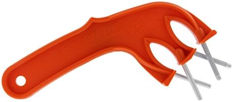 The Knife Sharpener Pro 331- Perfect for Sharpening & Honing any Blade, Durable, Safe & Easy to Use- Orange