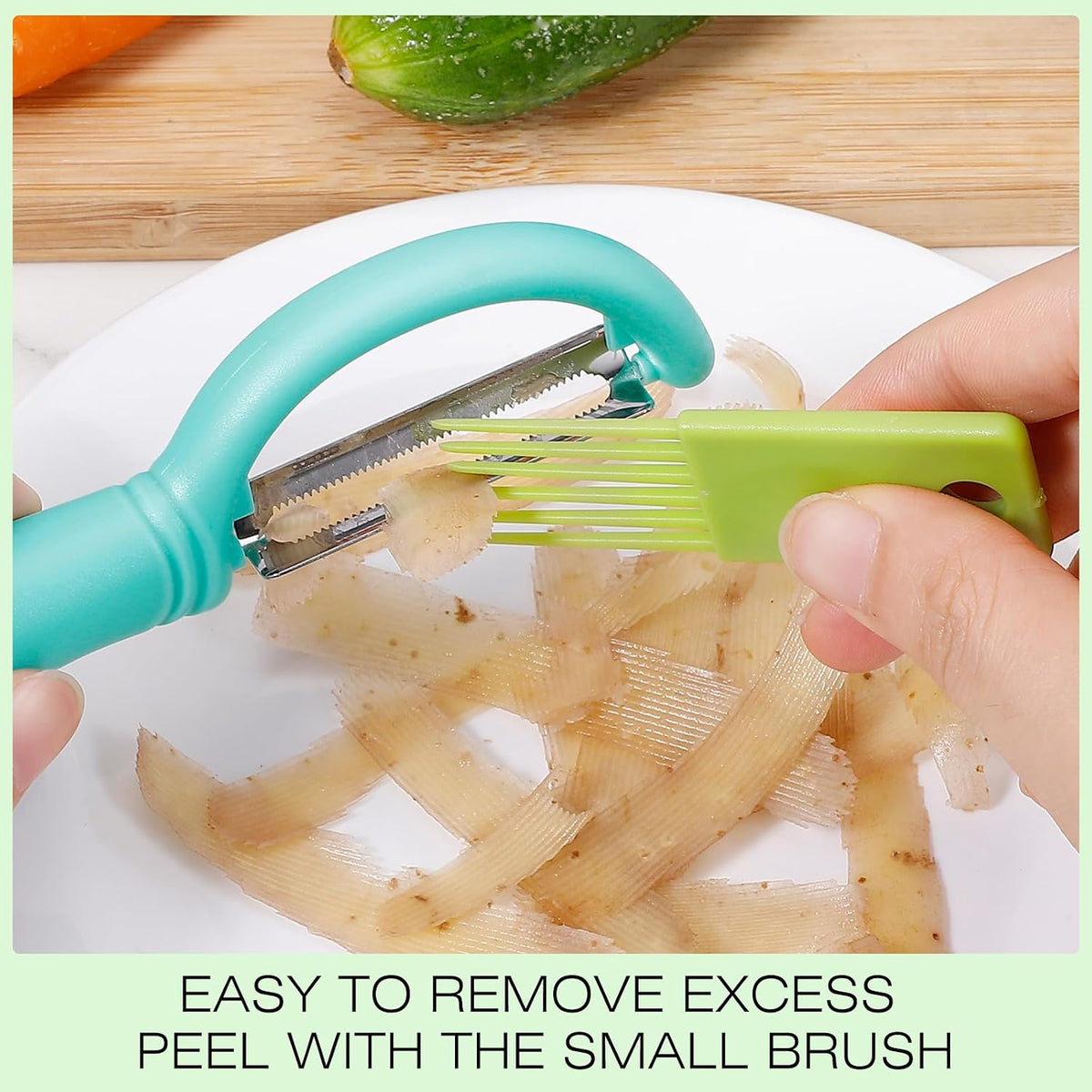 Upgrade Potato Peeler for Kitchen, 6PCS Stainless Steel Vegetable Peeler, I and Y Veggie Food Peeler for Apple Fruit Carrot Zucchini Cucumber,Good Grip Makes Peeling Very Easy