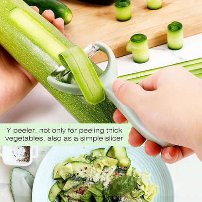 Upgrade Potato Peeler for Kitchen, 6PCS Stainless Steel Vegetable Peeler, I and Y Veggie Food Peeler for Apple Fruit Carrot Zucchini Cucumber,Good Grip Makes Peeling Very Easy