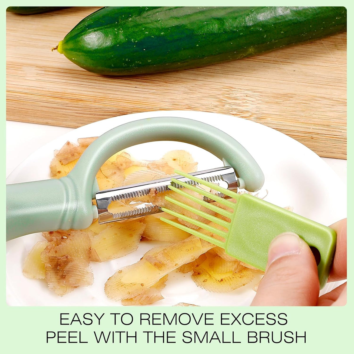 Upgrade Potato Peeler for Kitchen, 6PCS Stainless Steel Vegetable Peeler, I and Y Veggie Food Peeler for Apple Fruit Carrot Zucchini Cucumber,Good Grip Makes Peeling Very Easy