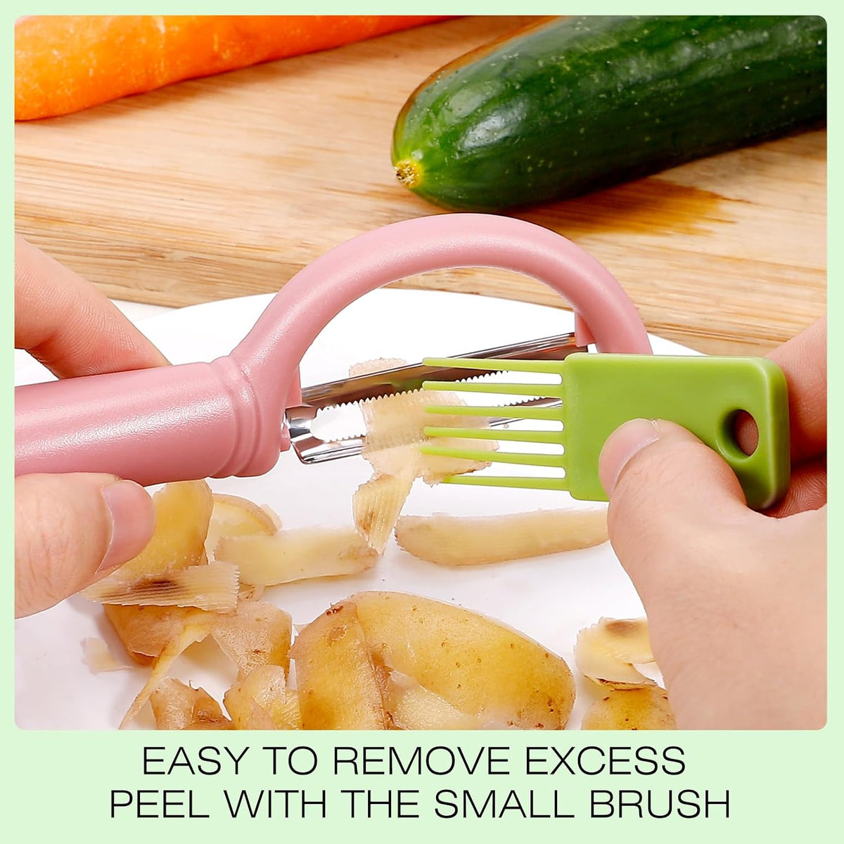 Upgrade Potato Peeler for Kitchen, 6PCS Stainless Steel Vegetable Peeler, I and Y Veggie Food Peeler for Apple Fruit Carrot Zucchini Cucumber,Good Grip Makes Peeling Very Easy