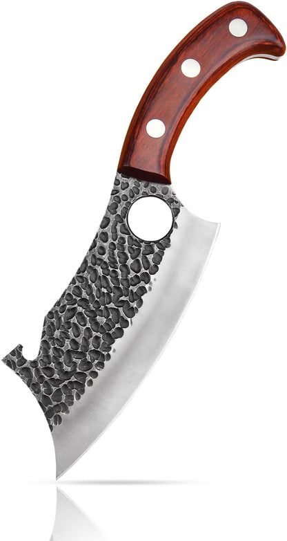 Butcher Knife, Meat Cleaver Knife for Home Cooking, Outdoor Camping BBQ