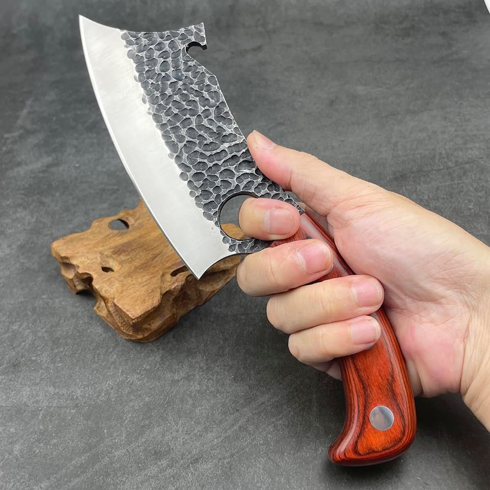 Butcher Knife, Meat Cleaver Knife for Home Cooking, Outdoor Camping BBQ