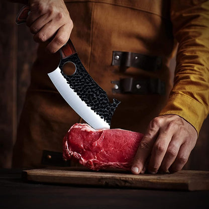 Butcher Knife, Meat Cleaver Knife for Home Cooking, Outdoor Camping BBQ