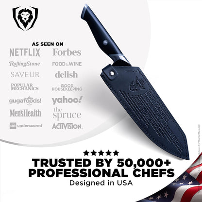 Game of Thrones House Targaryen 8" Chef Knife — German X50CRMOV15 Steel, TiN-Coated, G-10 Handle — Officially Licensed — For GoT Fans, Collectors & Real Kitchen Use