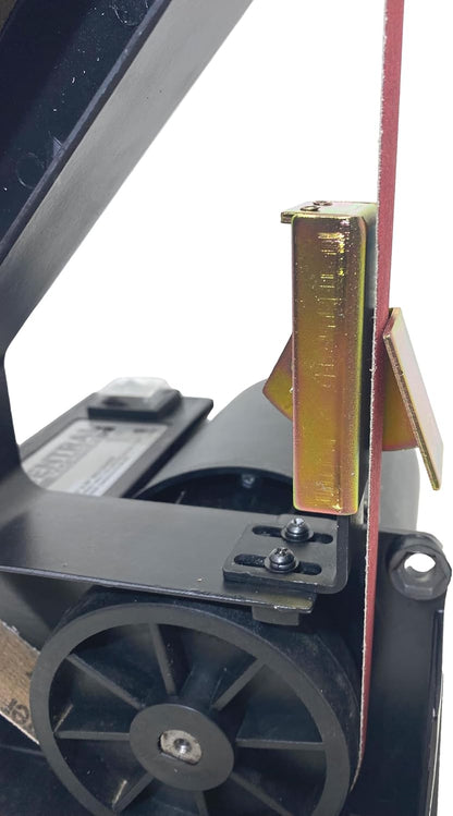 Knife Sharpening Angle Guide fits 1X30 Belt Sander with Assorted 6 Pack of 1X30 Sharpening Sanding Belts