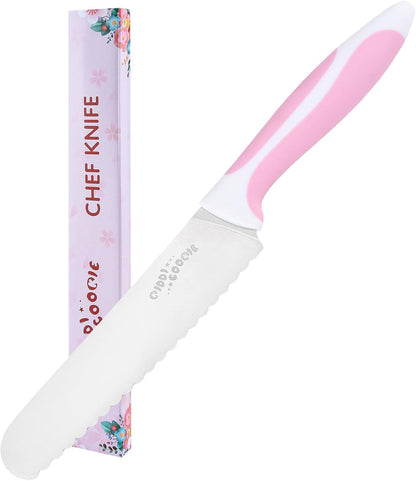 Serrated Bread Knife Stainless Steel | Kitchen cutter Tomato, Lettuce Knife 6" Blue