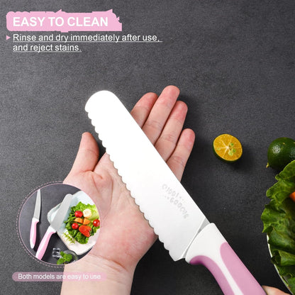 Serrated Bread Knife Stainless Steel | Kitchen cutter Tomato, Lettuce Knife 6" Blue
