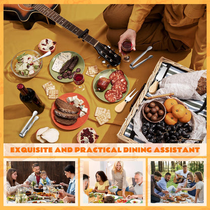 Charcuterie Boards Accessories Charcuterie Utensils 169Pcs Cheese Spreader Knife Set Small Serving Tongs Forks and Spoons Dipping Bowls Honey Dipper Toothpick Flags Cocktail Picks for Appetizers