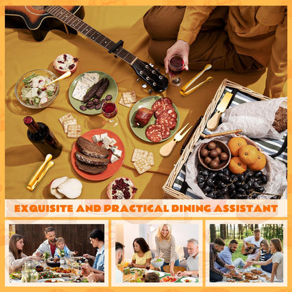 Charcuterie Boards Accessories Charcuterie Utensils 169Pcs Cheese Spreader Knife Set Small Serving Tongs Forks and Spoons Dipping Bowls Honey Dipper Toothpick Flags Cocktail Picks for Appetizers