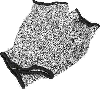 Cut Arm Sleeves, 5 Level Protection HPPE Nylon Spandex Safety Sleeve, with Heat Cut Abrasion Tear Resistance, for Construction Mining Glass Processing Metal Work (L=20cm)
