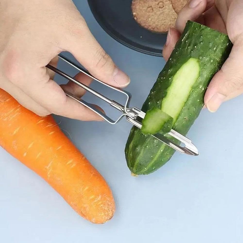1Pc Stainless Steel Rotary Peeler Multi-function Peeling Knife,potato Carrot Hand Peeler Food Fruit Vegetable Cutter Kitchen Tools,Home Kitchen Outdoor Peelers Kitchen Utensils and Gadgets