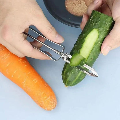 1Pc Stainless Steel Rotary Peeler Multi-function Peeling Knife,potato Carrot Hand Peeler Food Fruit Vegetable Cutter Kitchen Tools,Home Kitchen Outdoor Peelers Kitchen Utensils and Gadgets
