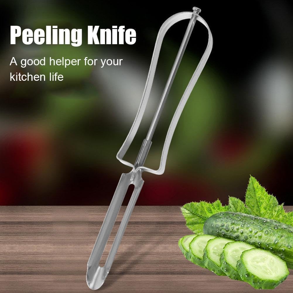 1Pc Stainless Steel Rotary Peeler Multi-function Peeling Knife,potato Carrot Hand Peeler Food Fruit Vegetable Cutter Kitchen Tools,Home Kitchen Outdoor Peelers Kitchen Utensils and Gadgets