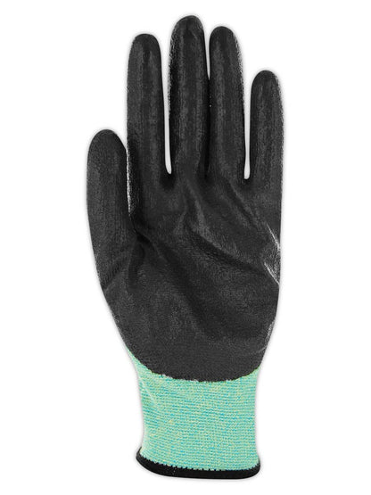 MAGID Heat & Adhesive Resistant Cut Level A5 Work Gloves, 1 PR, Dry Grip Polyurethane Coated, Size 6/XS, Reusable, 18-Gauge Aramid Shell (GPD824)