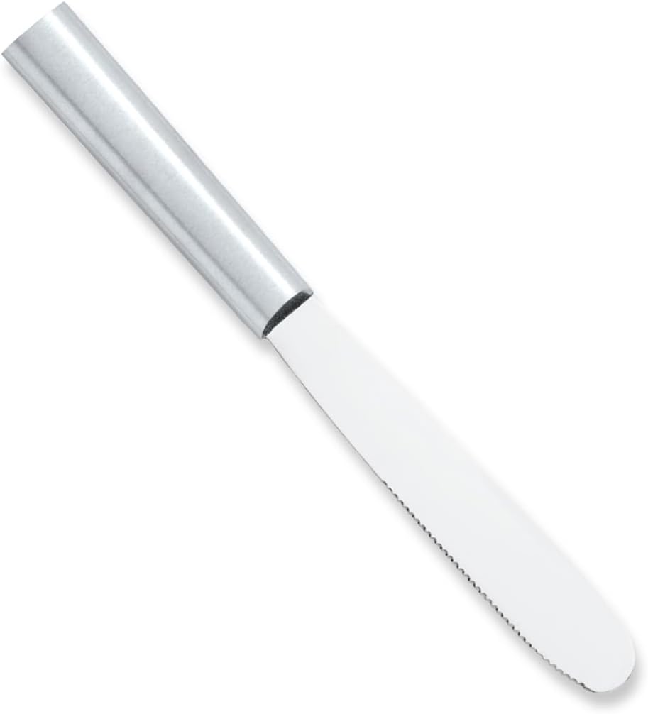 Super Spreader Knife (R113), Silver Handle | 5.38" Stainless Steel Blade, Silver Cast Aluminum Handle