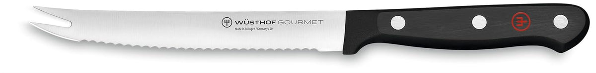 WÜSTHOF Gourmet 5" Tomato Knife, Black