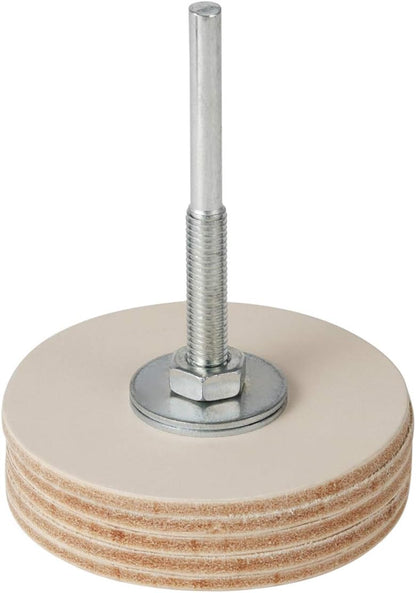 Sharpening Wheel Kit - 3" Leather Honing & Polishing Wheel for Knives, Chisels & Woodworking Tools
