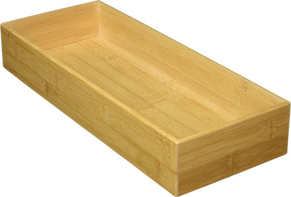 8386 Bamboo Wood Stacking Drawer Organizer Box, 15" x 6"