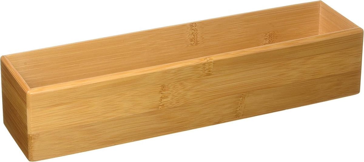 8386 Bamboo Wood Stacking Drawer Organizer Box, 15" x 6"