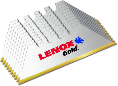 Titanium Coated Utility Knife Blades - 10 Pack - Last 3X Longer Than Standard Blades