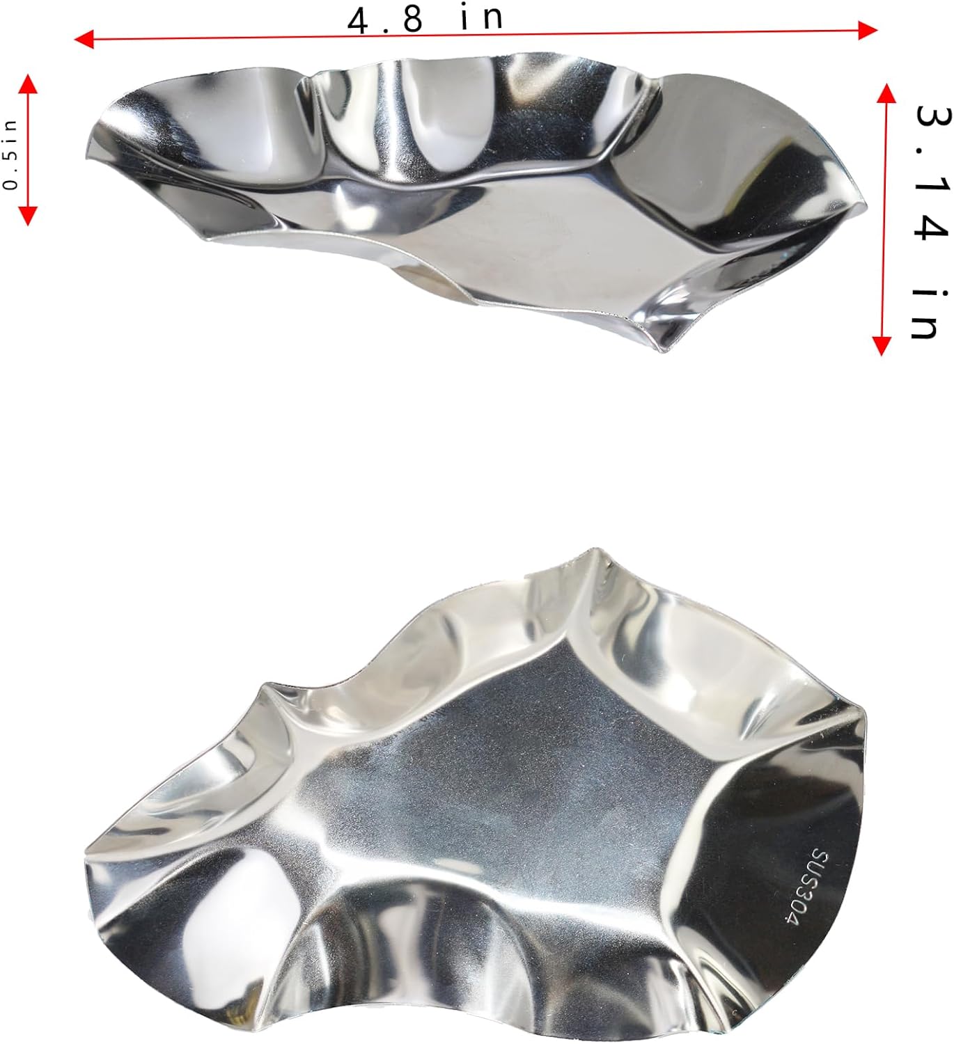 25 Pcs Grillable Oyster Shells, 304 Stainless Steel Oyster Grilling Shells for Cooking and Baking