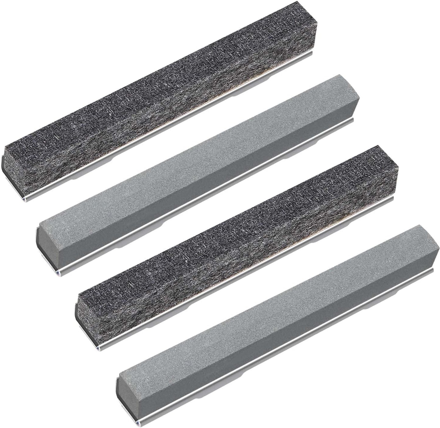 15500 Stone and Wiper Set for Wear Parts Replacement for 1500 Engine Cylinder Hone, Complete 4-Piece 80-Grit Honing Stones