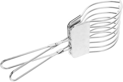 Stainless Steel Bread Slicer Tong Handheld Roast Cutting Tong for Even Slices of Bread Ham Roasts Vegetables and Fruit Ergonomic Grip for Grilling Baking Kitchen Use 10.82 X 3.54 X 2.95 in