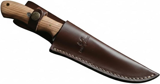 Genuine Leather Knife Sheath – 6.5-Inch Fixed Blade Hunting Knife Holster | Fixed Blade Hunting Knife Holster, Fixed Blade Sheath, Leather Holsters, Leather Knife Holster Leather Sheath Brown