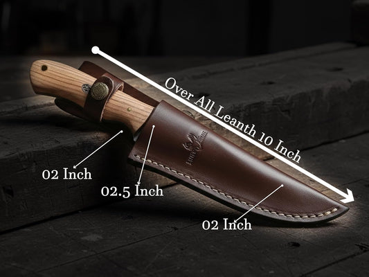 Genuine Leather Knife Sheath – 6.5-Inch Fixed Blade Hunting Knife Holster | Fixed Blade Hunting Knife Holster, Fixed Blade Sheath, Leather Holsters, Leather Knife Holster Leather Sheath Brown