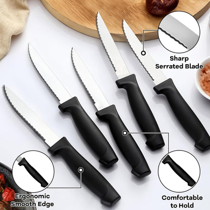 72-Pieces Silverware Set for 12, Flatware Set with Steak Knives, Stainless Steel Cutlery Set, Include Forks Spoons and Knives Set, Dishwasher Safe Utensil Sets for Home Restaurant