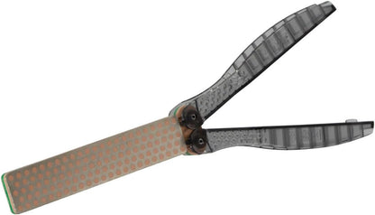 DMT DiaFold Portable Sharpening Stone - Double Sided, Foldable Diamond Knife Sharpener for the Workshop, Jobsite or Kitchen - Extra Fine/Extra Extra Fine - Non-Slip - 9.5L x 5W x 3.25H Inches