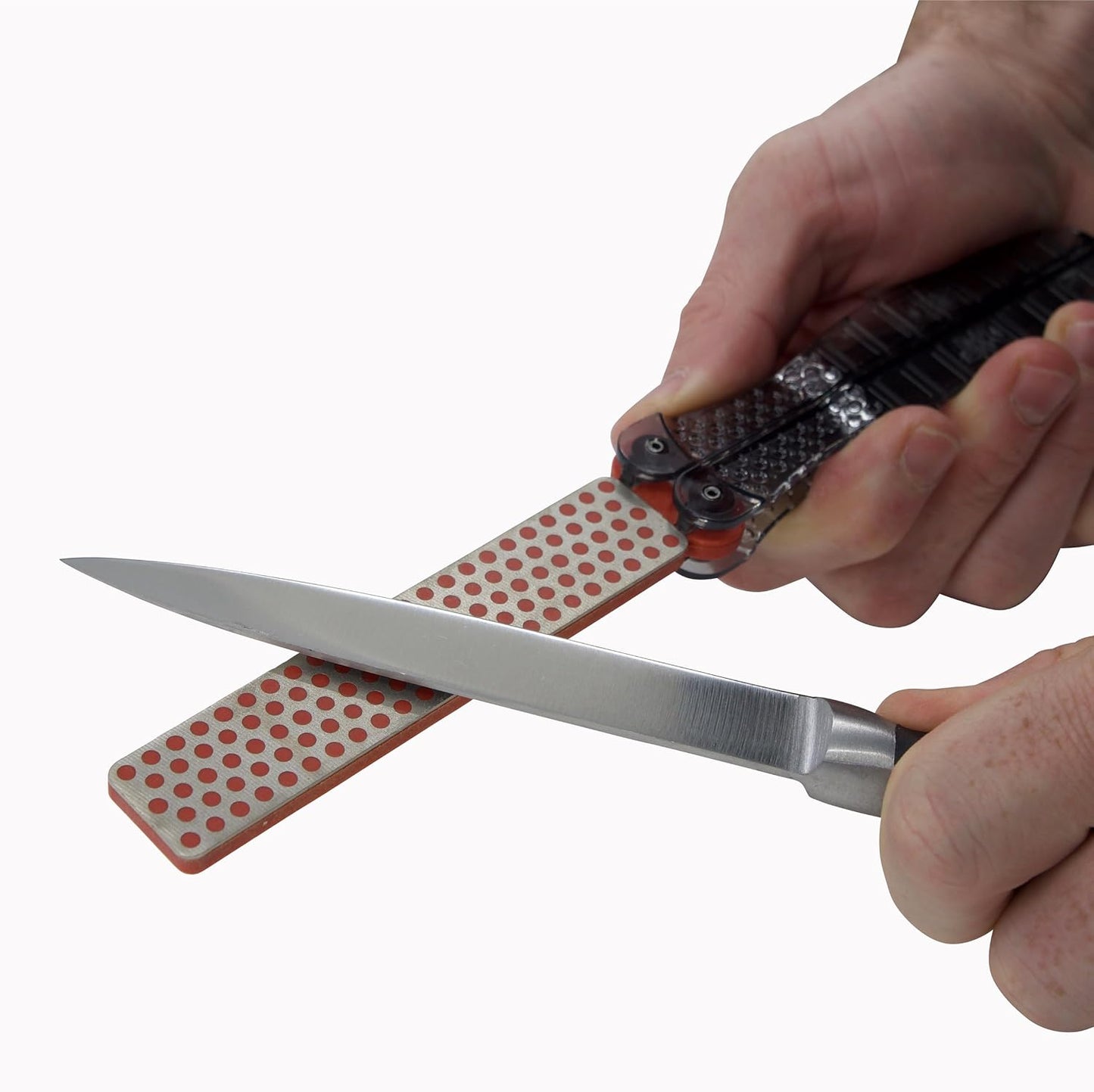 DMT DiaFold Portable Sharpening Stone - Double Sided, Foldable Diamond Knife Sharpener for the Workshop, Jobsite or Kitchen - Extra Fine/Extra Extra Fine - Non-Slip - 9.5L x 5W x 3.25H Inches