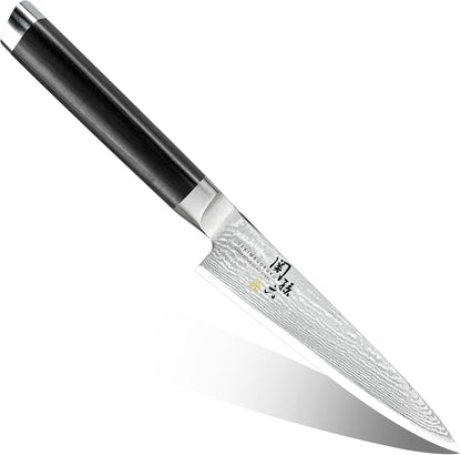 AE5206 Nakiri Knife Seki Magoroku Damascus, 6.5 inches (165 mm), Nakiri, Made in Japan