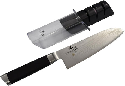 AE5206 Nakiri Knife Seki Magoroku Damascus, 6.5 inches (165 mm), Nakiri, Made in Japan