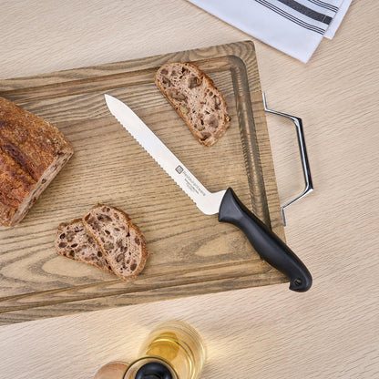 Sensei Back of the Haus - 8-inch Offset Bread Knife - Professional Chef's Kitchen Knife - Durable German Steel - Stain Resistant - With HACCP Coding For Food and Allergen Safety