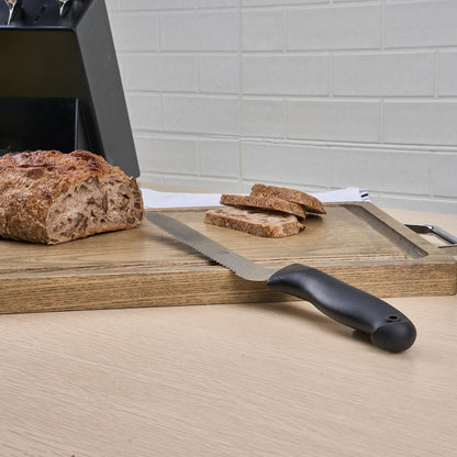 Sensei Back of the Haus - 8-inch Offset Bread Knife - Professional Chef's Kitchen Knife - Durable German Steel - Stain Resistant - With HACCP Coding For Food and Allergen Safety
