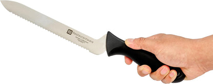 Sensei Back of the Haus - 8-inch Offset Bread Knife - Professional Chef's Kitchen Knife - Durable German Steel - Stain Resistant - With HACCP Coding For Food and Allergen Safety