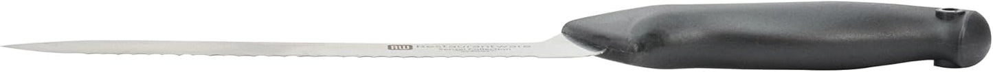 Sensei Back of the Haus - 8-inch Offset Bread Knife - Professional Chef's Kitchen Knife - Durable German Steel - Stain Resistant - With HACCP Coding For Food and Allergen Safety