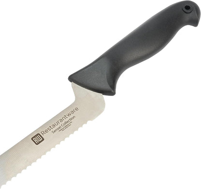 Sensei Back of the Haus - 8-inch Offset Bread Knife - Professional Chef's Kitchen Knife - Durable German Steel - Stain Resistant - With HACCP Coding For Food and Allergen Safety