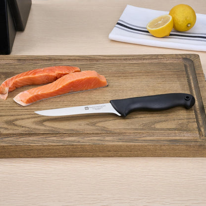 Sensei Back of the Haus - 8-inch Offset Bread Knife - Professional Chef's Kitchen Knife - Durable German Steel - Stain Resistant - With HACCP Coding For Food and Allergen Safety