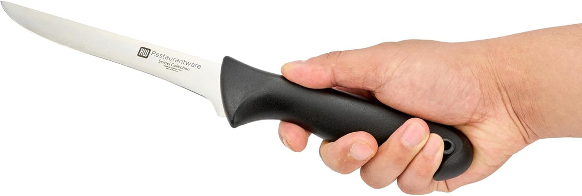 Sensei Back of the Haus - 8-inch Offset Bread Knife - Professional Chef's Kitchen Knife - Durable German Steel - Stain Resistant - With HACCP Coding For Food and Allergen Safety