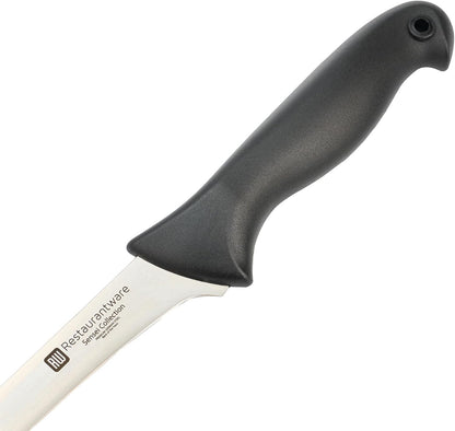 Sensei Back of the Haus - 8-inch Offset Bread Knife - Professional Chef's Kitchen Knife - Durable German Steel - Stain Resistant - With HACCP Coding For Food and Allergen Safety