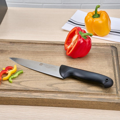 Sensei Back of the Haus - 8-inch Offset Bread Knife - Professional Chef's Kitchen Knife - Durable German Steel - Stain Resistant - With HACCP Coding For Food and Allergen Safety