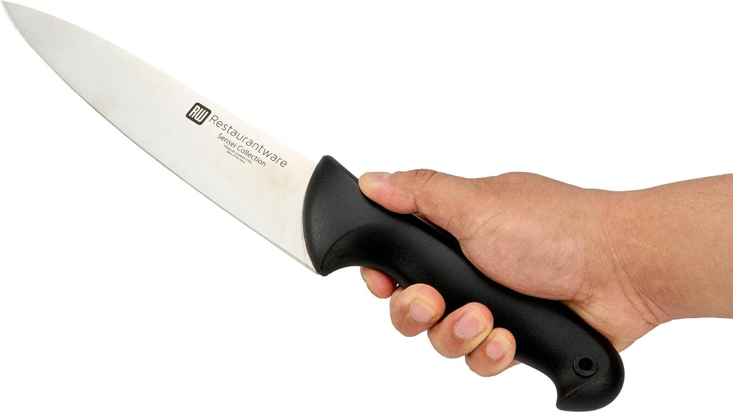 Sensei Back of the Haus - 8-inch Offset Bread Knife - Professional Chef's Kitchen Knife - Durable German Steel - Stain Resistant - With HACCP Coding For Food and Allergen Safety