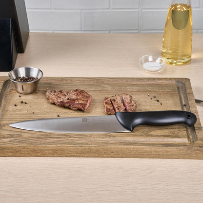 Sensei Back of the Haus - 8-inch Offset Bread Knife - Professional Chef's Kitchen Knife - Durable German Steel - Stain Resistant - With HACCP Coding For Food and Allergen Safety